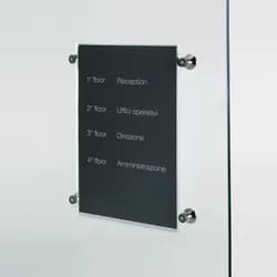 Schilder- und Kommunikationssystem - aus transparentem Methacrylat